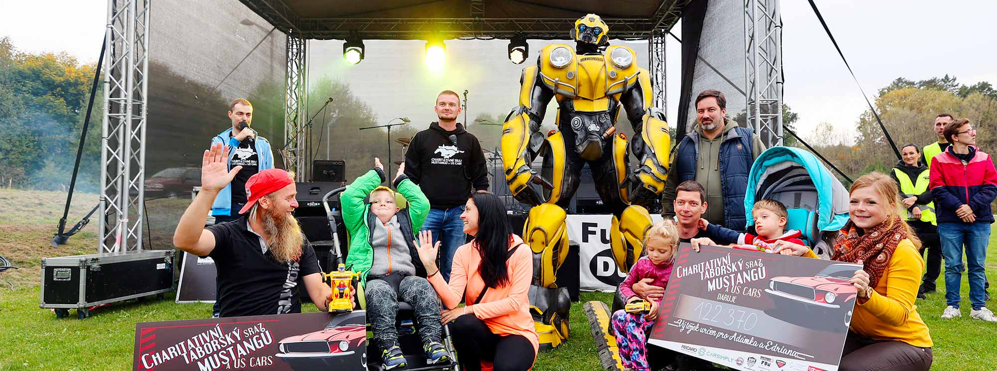 Vyhlašování kolik peněz se vybralo